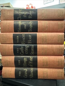 The Second World War Complete 6 Volume Set Winston S Churchill Military History - Foto 1 di 17