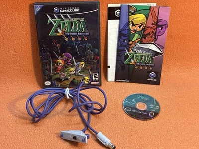 Zelda Four Swords Adventures Nintendo GameCube Complete W/ Link Cable! - Image 1 of 4