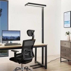 Arcchio LED Büro Stehlampe dimmbar, Bewegungsmelder, Tageslichtsensor, Bürolampe - Bild 1 von 8
