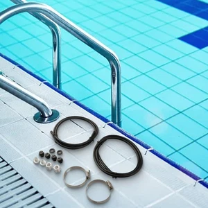 Tube Washers Chlorinator Tubing Off-Line Pool Accessories 2 Sets Black - Picture 1 of 12
