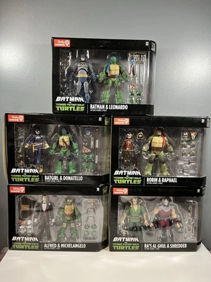 DC Collectibles Batman Vs TMNT Juego completo!! ¡10 figuras nuevas en caja!! GameStop Excl Foto 1 de 4