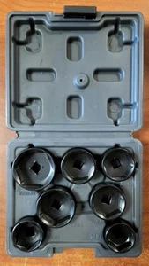 LISLE 132707 PIECE FILTER SOCKET SET; 24mm, 25mm, 27mm, 28mm, 29mm, 32mm, 36mm - Picture 1 of 7