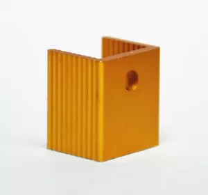 10pz Transistor TO-220 TO-126 Dissipatore di Calore Alluminio *18x15mm LxP H=20mm Oro - Foto 1 di 4