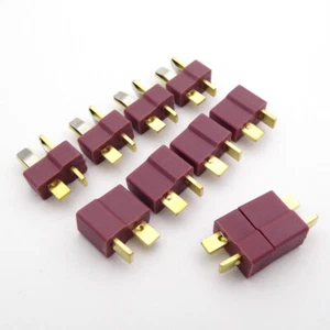 10Pairs Deans Plug T Plug Connectors fr Li-Po Battery RC Boat Car Airplane Model - Picture 1 of 5