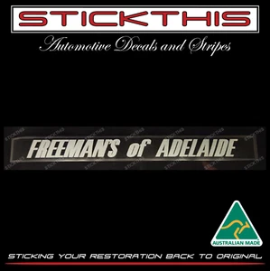 Dealership Dealer Decal Sticker - Freeman's of Adelaide - SA - Suit Holden - Picture 1 of 2