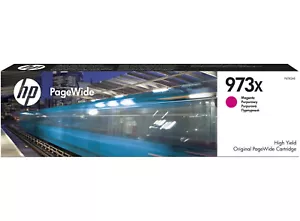 Original Patrone HP PageWide 973X Magenta ungeöffnet mit Siegel haltbar bis 2026 - Bild 1 von 3