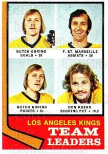 1974-75 Topps #98 Butch Goring, Frank St Marseille, Don Kozak - Picture 1 of 1