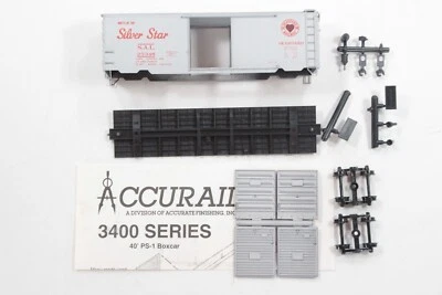 HO Accurail Seaboard Air Line 40 ft PS-1 vagón de carga de acero #25348 nuevo kit Foto 1 de 4