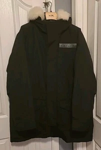 Coach 3 In 1 Men's Size X-Large Black Shearling Hooded Duck Down Parka CB587 New - Picture 1 of 10