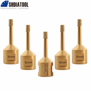 Broca de perforación de diamante M14 6 mm cortadora de orificios de azulejos para amoladora de azulejos de porcelana de mármol - Imagen 1 de 10