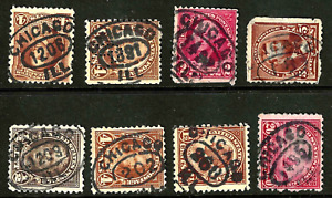 "SOTN Chicago ILL" Oval town Cancels Regular 1-20 Cent US 2E21