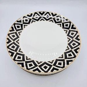 Grace's Teaware Art Deco Geometric Contemporary Dinner Dishes Lot Of 6 - Picture 1 of 10