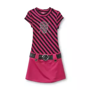 Pinky Girls Embellecida Vestido Sequin Skull Size 4 NWT - Imagen 1 de 2