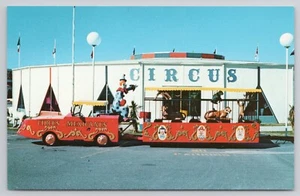 Pedro's Circus Mexicanus South of Border Clown Tiger Monkey Postcard - Picture 1 of 2
