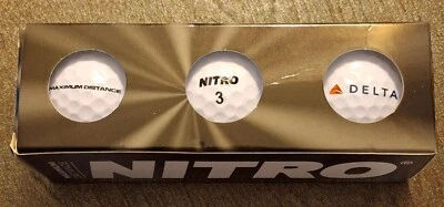 Pelotas de golf Delta Air Lines 3pk Widget rojo nitro distancia máxima Foto 1 de 4