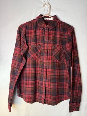 Мужская фланелевая рубашка с длинным рукавом Alternative Apparel цвет Buffalo Check Red Black M - Изображение 1 из 4