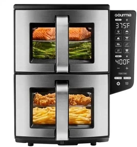 Gourmia GAF1190 11Qt Dual Basket Air Fryer Oven 1700W Touchscreen NEW - Picture 1 of 9