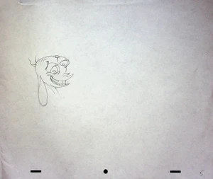 The Ren & Stimpy Show S2 EP12 Production Hand-Drawn Stimpy's First Fart Pencil - Picture 1 of 2