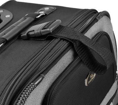 Juego de equipaje de 4 piezas U.S. Traveler bolso de mano expandible lado blando negro 21" 25" 29" Foto 1 de 4