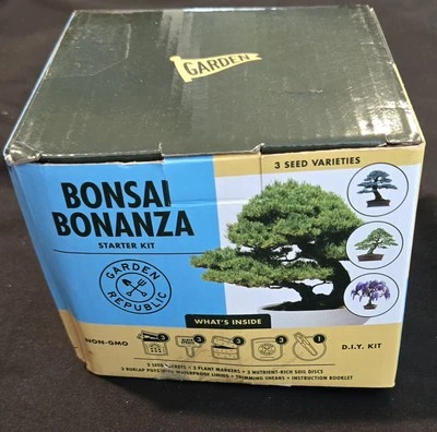 Garden Republic Bonanza Tree Seed Starter Kit Mini Bonsai Planta Foto 1 de 4