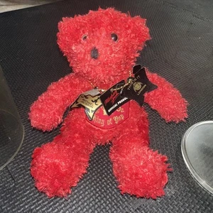 Michael Jackson THIS IS IT Tour Concert London 2009 Teddy Bear 8” Plush RED POP - Picture 1 of 9