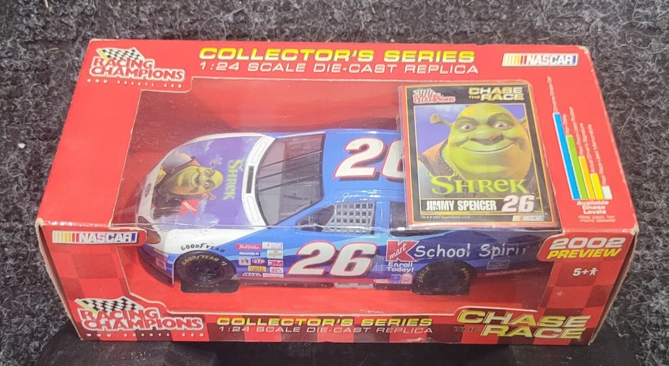 Racing Champions 2002 Jimmy Spencer #26 Shrek fundido a presión 1:24 Foto 1 de 1