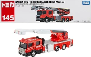 Takara Tomy Tomica No.145 Nagoya City Fire Bureau Ladder Truck M32L-AT - Picture 1 of 4