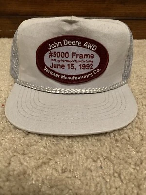 Sombrero de camionero John Deere Snapback 1992 de colección 4x4 Vermeer Foto 1 de 4