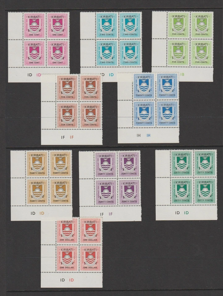 KIRIBATI 1981 DUES MNH CNR BLOCKS SET TO $1 (VF/MNH) - Image 1 of 1