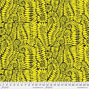 Kaffe Fassett Quilting Cotton 1/2 Meters Fronds Yellow - Picture 1 of 3