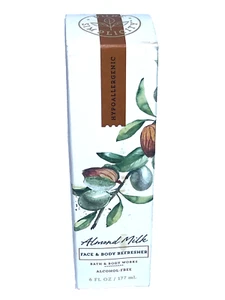 BATH & BODY WORKS ALMOND MILK FACE & BODY REFRESHER ALCOHOL FREE 6 FL OZ NEW - Picture 1 of 2