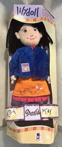 Vintage Manhattan Toy ~ Lily Doll Anna ~ 17" Tall ~ Blue Jacket, Black Hair - Picture 1 of 4