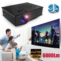 6000Lumens UNIC UC46 Full HD 3D LED Projector Video Home Cinema with WiFi Ready