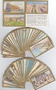CIGARETTE CARDS MAJOR DRAPKIN AROUND THE MEDITERRANEAN FULL SET OF 50 - Picture 1 of 1