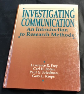 Investigating Communication : An Introduction to Research Methods Hardcover - Picture 1 of 6