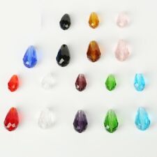 Austrian Crystal Beads - Water Drop Glass Bead DIY Crafting Jewelry Making 10Pcs