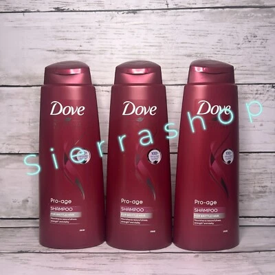 3 x Dove Pro Age Shampoo 400ml - Image 1 of 4