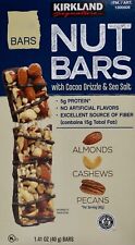 Kirkland Nut Bars Almonds Cashews Pecans Cocoa Drizzle Sea Salt, 1.41 Ounces