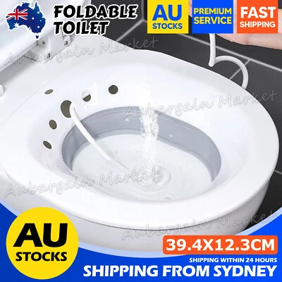 Foldable Hanging Toilet Sitz Bath For Postpartum Hemorrhoids Patients Bath Seat - image 1 of 4