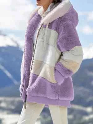 Chaqueta Abrigo Polar Invierno Cálido Mujer Mujer Con Capucha Térmica Parka Piel *20% DE DESCUENTO* Foto 1 de 4