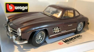 Burago 1/18 Scale Diecast - 3015 Mercedes Benz 300 SL 1954 Brown - Picture 1 of 3