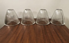 4 x Vintage Industrial Holophane Glass Shades