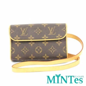 Auth Louis Vuitton Monogram Pochette Florentine Shoulder Bag M51855 Brown Canvas - Picture 1 of 6