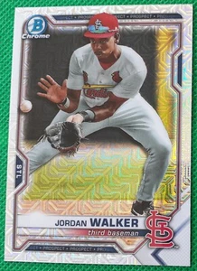 2021 Bowman Chrome Jordan Walker Mega Box Mojo Refractor #BCP-236 Cardinals MLB - Bild 1 von 2