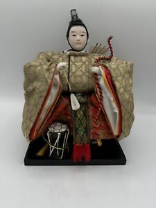 Antique Japanese Samurai Bins Matsuri Doll With Details
