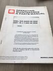 INGERSOLL RAND XP900WGM P1100GM AIR COMPRESSOR  PARTS MANUAL ONLY   