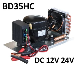 DC12 24V Compressor Unit Car Refrigerator Freezer Refrigeration CondensingBD35HC - Picture 1 of 13