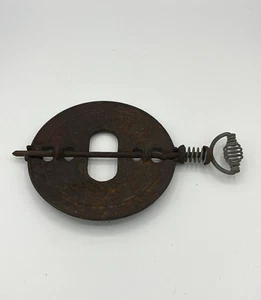 Adams CO Gusseisen Dämpfer Diamant Patent Nummer Dubuque IA Primitive 7 Zoll - Bild 1 von 9