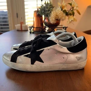 Golden Goose sneakers- Men's Super-Star in silver leather. Size 42 - Picture 1 of 9