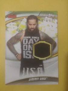 2019 WWE Topps Money In The Bank Shirt Relic Jimmy Uso #71/199 - Imagen 1 de 2